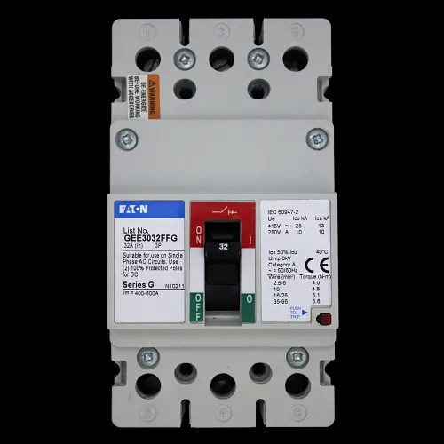 EATON 32 AMP 25kA TRIPLE POLE MCCB GEE3032FFG SERIES G