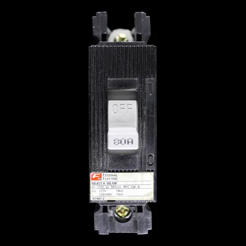 FEDERAL 80 AMP 15kA MCCB SELECT II SEL100