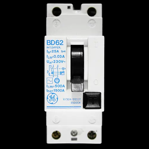 GENERAL ELECTRIC 25 AMP 30mA DOUBLE POLE RCD BD62 V/304-122031 593004