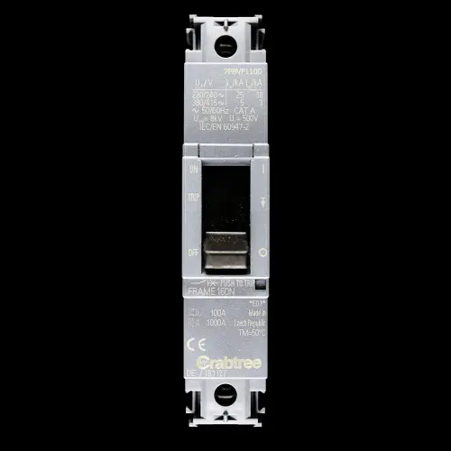 CRABTREE 100 AMP 25kA MCCB 7PBVF1100