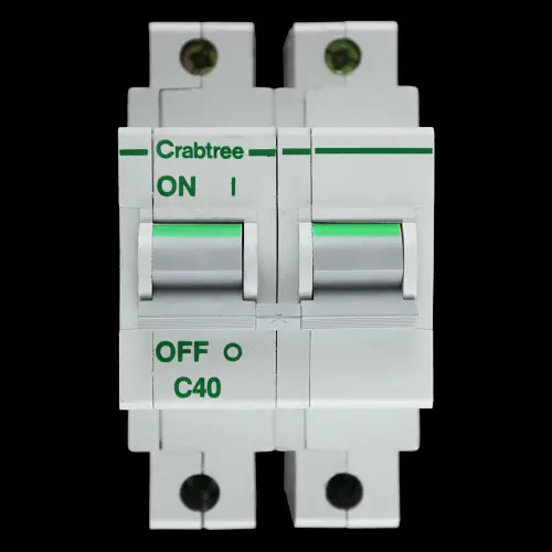 CRABTREE 40 AMP CURVE C 16kA DOUBLE POLE MCB CIRCUIT BREAKER POLESTAR