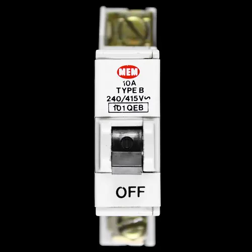 MEM 10 AMP CURVE B M5 MCB CIRCUIT BREAKER 101QEB 101 QEB