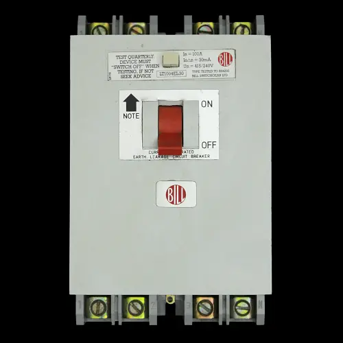 BILL 100 AMP 30mA FOUR POLE ELCB LT1004EL30