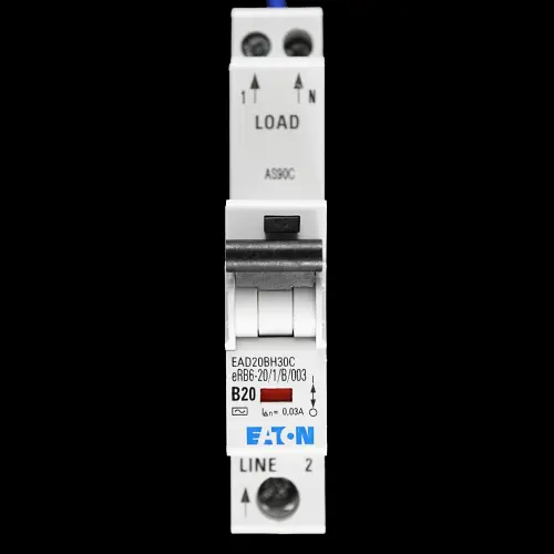 EATON 20 AMP CURVE B 6kA 30mA RCBO TYPE AC EAD20BH30C ERB6-20/1/B/003