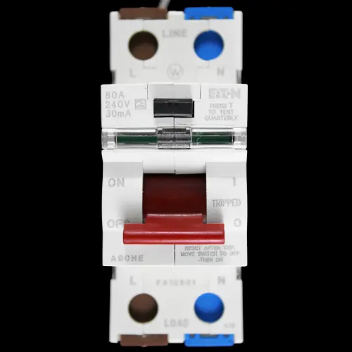 EATON 80 AMP 30mA DOUBLE POLE RCCB RCD TYPE A A80HE