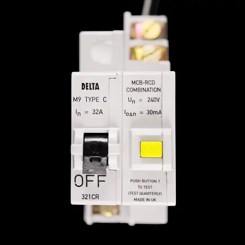 DELTA 32 AMP CURVE C M9 30mA DOUBLE POLE RCBO MCB-RCD 321CR
