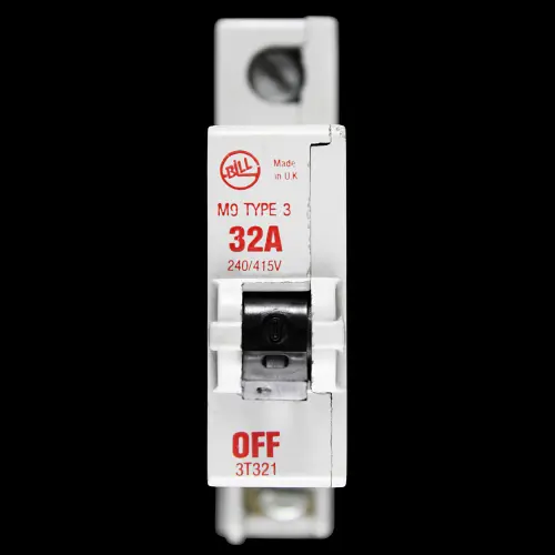 BILL 32 AMP TYPE 3 M9 MCB CIRCUIT BREAKER 3T321 RED