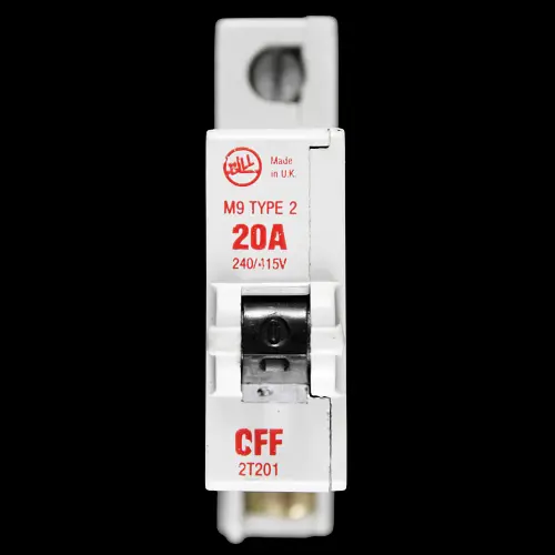 BILL 20 AMP TYPE 2 M9 MCB CIRCUIT BREAKER 2T201 RED