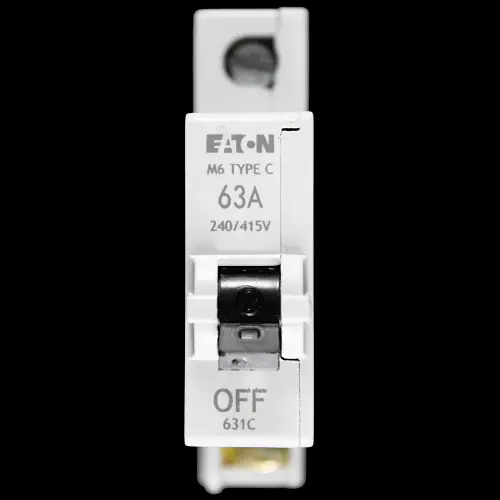 EATON 63 AMP CURVE C M6 MCB CIRCUIT BREAKER 631C