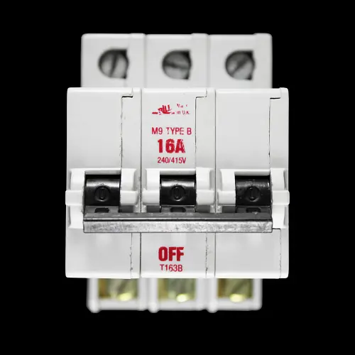 BILL 16 AMP CURVE B M9 TRIPLE POLE MCB CIRCUIT BREAKER T163B RED