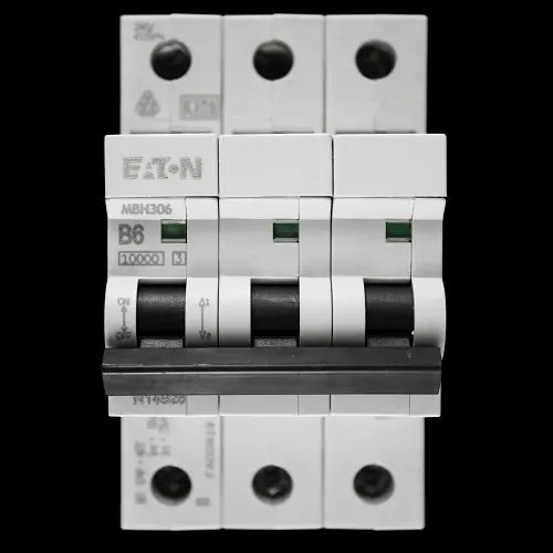 EATON 6 AMP CURVE B 10kA TRIPLE POLE MCB CIRCUIT BREAKER MBH306