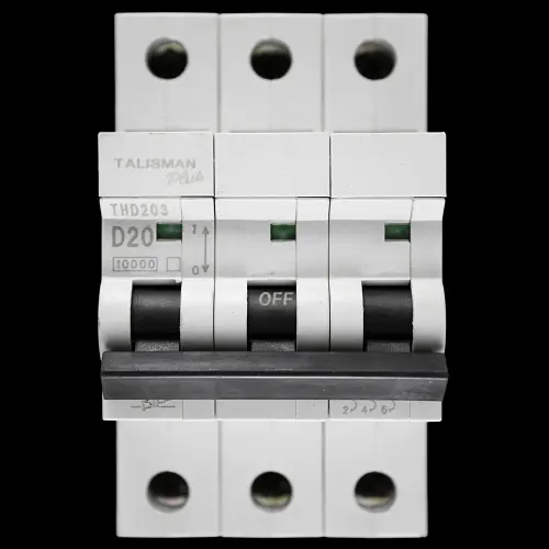 BILL 20 AMP CURVE D 10kA TRIPLE POLE MCB CIRCUIT BREAKER THD203