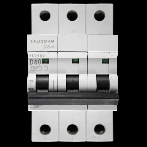 BILL 40 AMP CURVE D 6kA TRIPLE POLE MCB CIRCUIT BREAKER TLD403