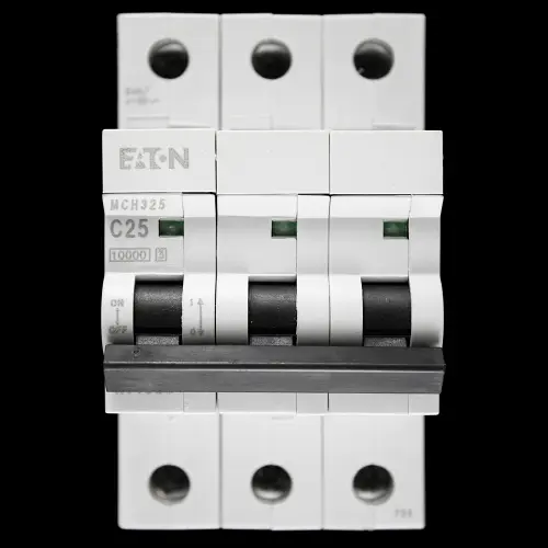 MEM EATON 25 AMP CURVE C 10kA TRIPLE POLE MCB CIRCUIT BREAKER MCH325