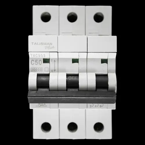 BILL 50 AMP CURVE C 10kA TRIPLE POLE MCB CIRCUIT BREAKER THC503
