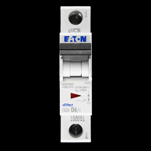 EATON 6 AMP CURVE D 6kA MCB CIRCUIT BREAKER FAZ6-D6/1