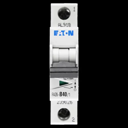 EATON 40 AMP CURVE B 6kA MCB CIRCUIT BREAKER FAZ6-B40/1