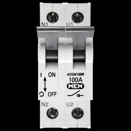 MEM 100 AMP DOUBLE POLE MAIN SWITCH DISCONNECTOR ADSN100R