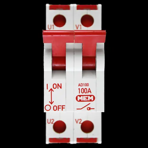 MEM 100 AMP DOUBLE POLE MAIN SWITCH DISCONNECTOR AC22B AD100