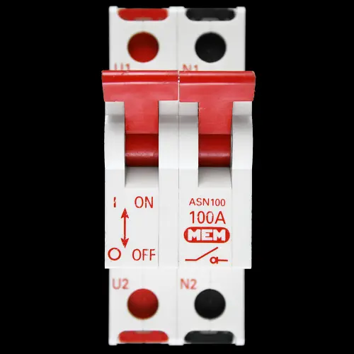 MEM 100 MAIN SWITCH DISCONNECTOR DOUBLE POLE ASN100