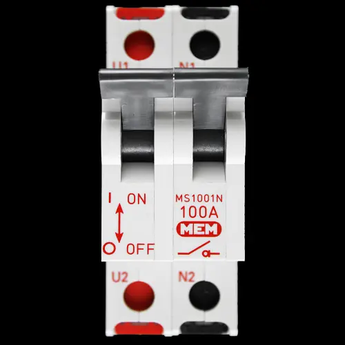 MEM 100 AMP DOUBLE POLE MAIN SWITCH DISCONNECTOR MS1001N