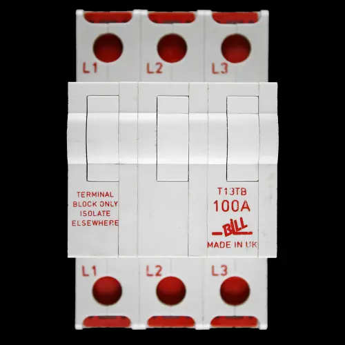 BILL 100 AMP TRIPLE POLE TERMINAL BLOCK T13TB