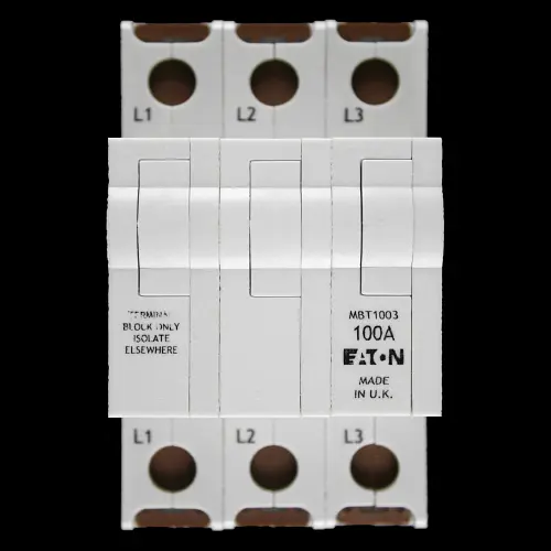 EATON 100 AMP TRIPLE POLE TERMINAL BLOCK MBT1003