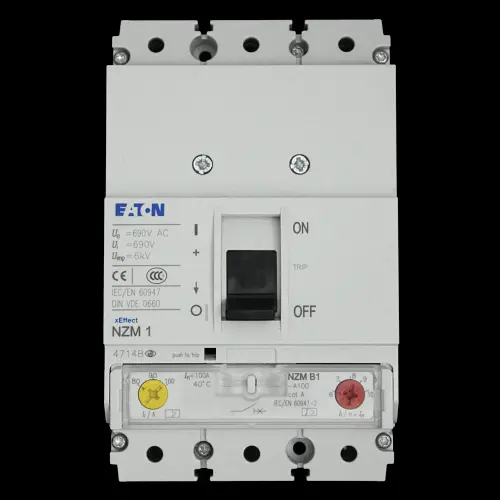 EATON 100 AMP 25kA TRIPLE POLE MCCB 690V NZM1 NZMB1-A100
