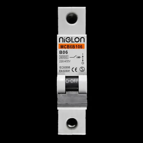 NIGLON 6 AMP CURVE B 6kA MCB CIRCUIT BREAKER MCB6B106