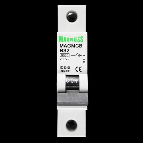 MAGNUSS 32 AMP CURVE B 6kA MCB CIRCUIT BREAKER MAGMCBB32