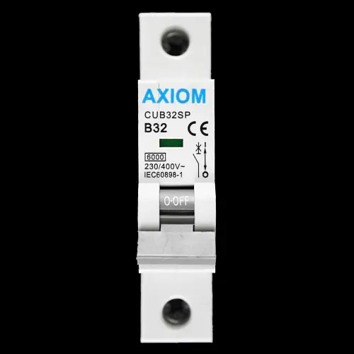 AXIOM 32 AMP CURVE B 6kA MCB CIRCUIT BREAKER CUB32SP