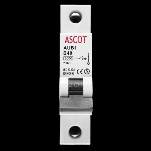 ASCOT B 40 MCB 6kA CIRCUIT BREAKER AUB1 S1