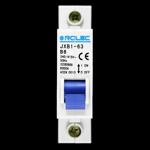 ROLEC 6 AMP CURVE B 6kA MCB CIRCUIT BREAKER JXB1-63 ACEN0010