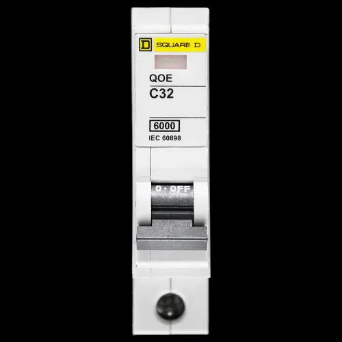 SQUARE D 32 AMP CURVE C 6kA MCB CIRCUIT BREAKER QOE QO132EC6