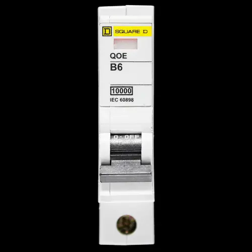 SQUARE D 6 AMP CURVE B 10kA MCB CIRCUIT BREAKER QOE QO106EB10