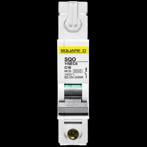 SQUARE D 16 AMP CURVE C 6kA MCB CIRCUIT BREAKER SQO 116EC6