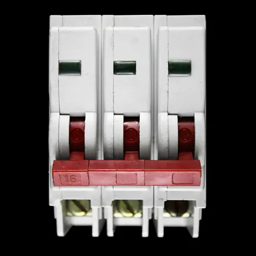 SQUARE D 16 AMP TYPE 3 M9 TRIPLE POLE MCB CIRCUIT BREAKER QOE QO-E RED