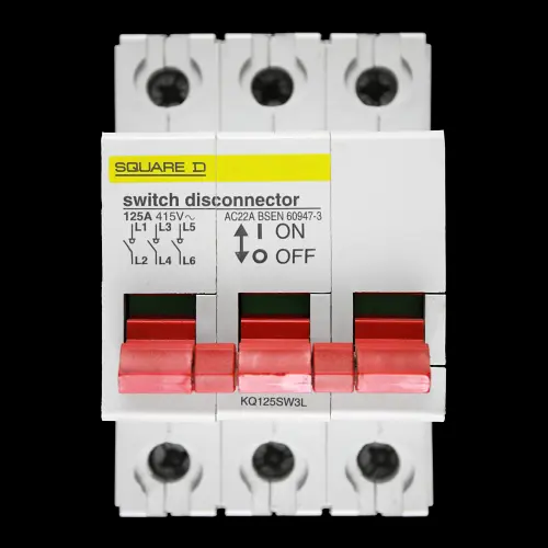 SQUARE D 125 AMP TRIPLE POLE MAIN SWITCH DISCONNECTOR KQ125SW3L