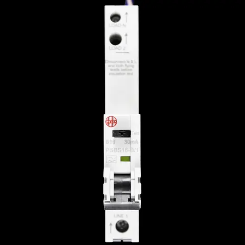 WYLEX 16 AMP CURVE B 10kA 30mA RCBO TYPE A PSBS16-B/1