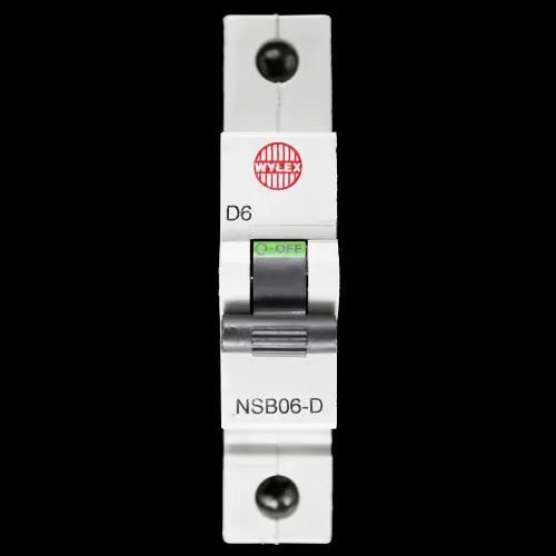 WYLEX 6 AMP CURVE D 6kA MCB CIRCUIT BREAKER NSB06-D BC