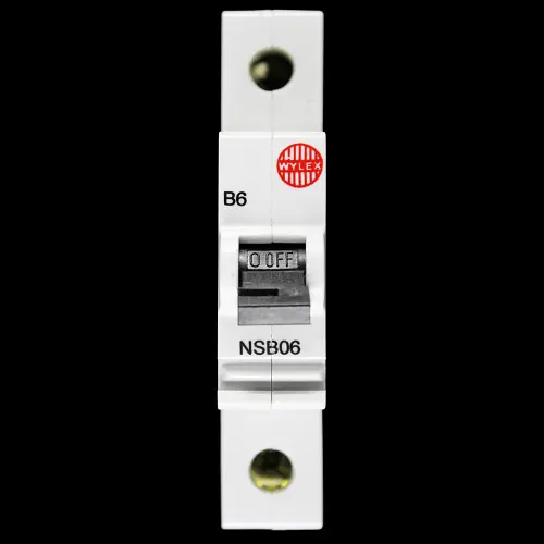 WYLEX 6 AMP CURVE B 6kA MCB CIRCUIT BREAKER NSB06 RED