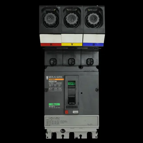 MERLIN GERIN 250 AMP TRIPLE POLE SWITCH DISCONNECTOR NS250NA MGP2503NA