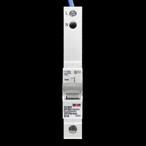 DORMAN SMITH 16 AMP CURVE B 10kA 30mA RCBO TYPE AC KR1PB1630