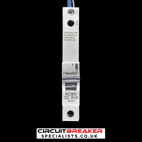 NEWLEC 10 AMP CURVE B 6kA 30mA RCBO TYPE A