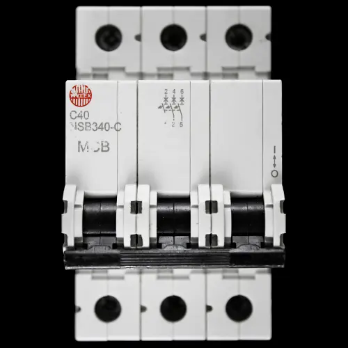 WYLEX 40 AMP CURVE C 6kA TRIPLE POLE MCB CIRCUIT BREAKER NSB340-C