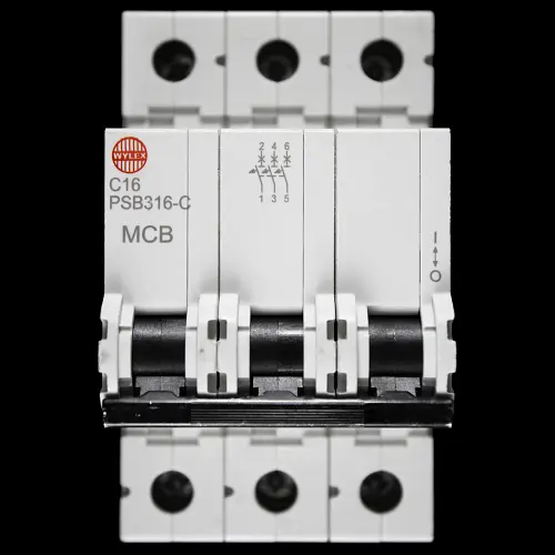 WYLEX 16 AMP CURVE C 10kA TRIPLE POLE MCB CIRCUIT BREAKER PSB316-C