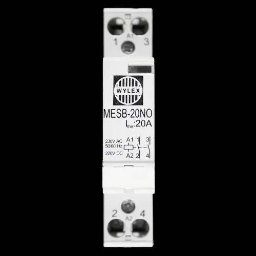 WYLEX 20 AMP DOUBLE POLE NO CONTACTOR 230V COIL MESB-20NO