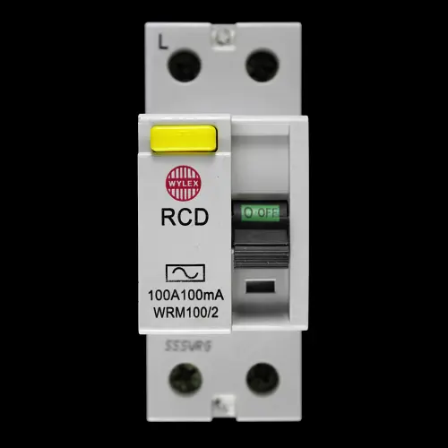 WYLEX 100 AMP 100mA DOUBLE POLE RCD TYPE AC WRM100/2