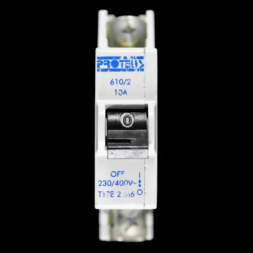 PROTEUS 10 AMP TYPE 2 M6 MCB CIRCUIT BREAKER 230/400V 610/2