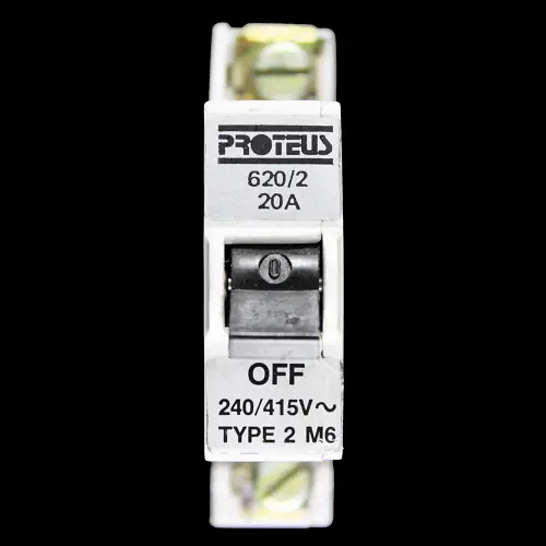 PROTEUS 20 AMP TYPE 2 M6 MCB CIRCUIT BREAKER 620/2 G